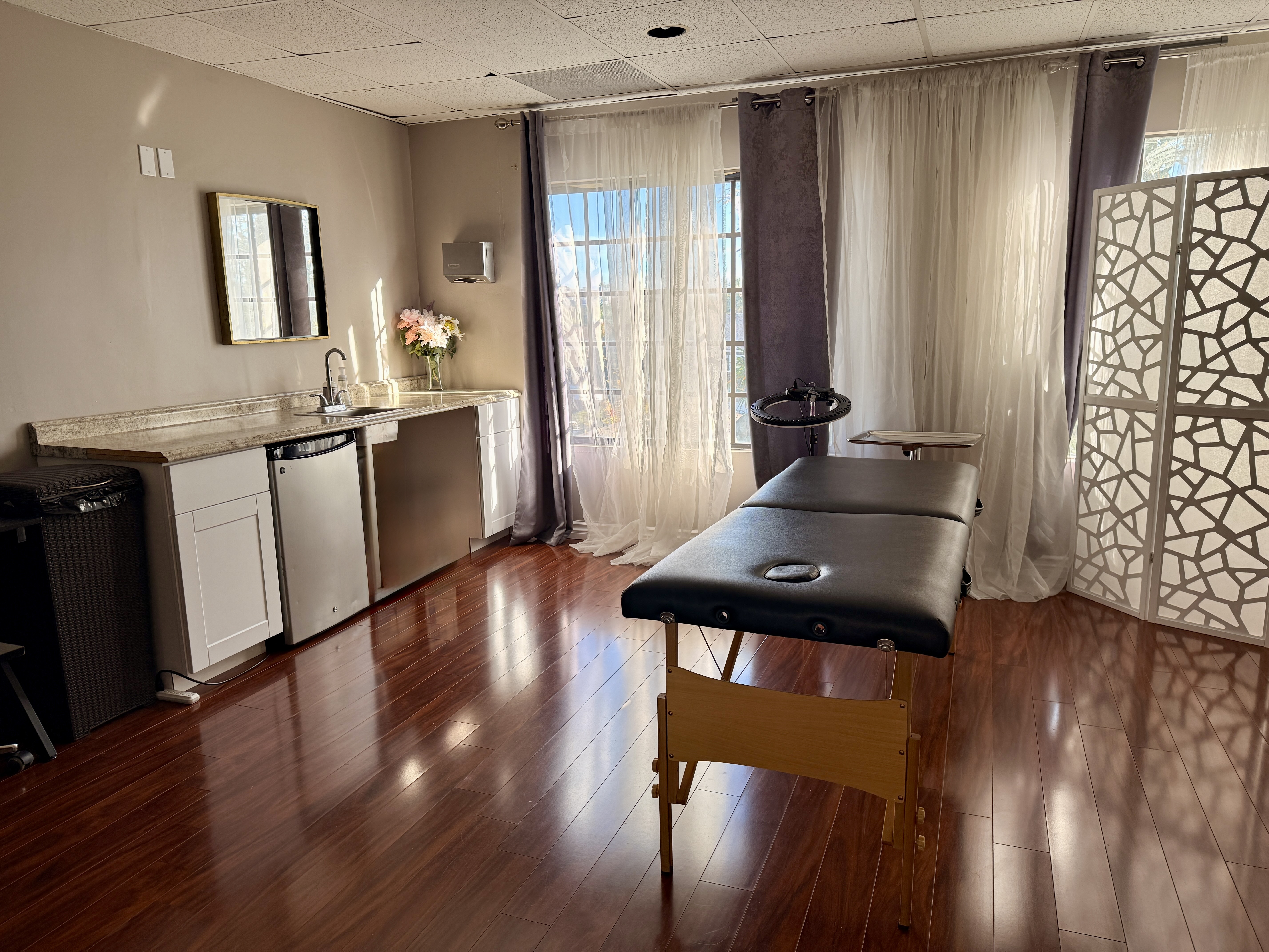 Private back break room